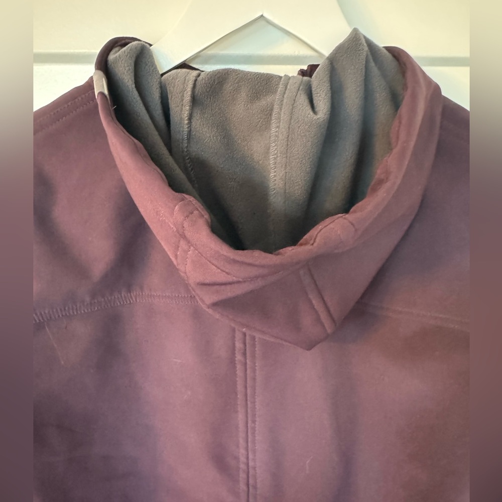 Mondetta Purple and Gray Waterproof Coat with Full-Length Zipper - Picture 5 of 9